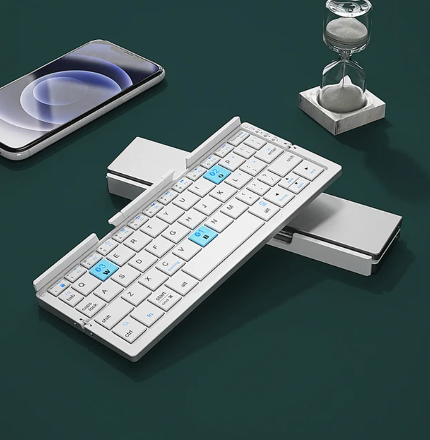 Foldable Bluetooth Rechargeable Wireless Keyboard